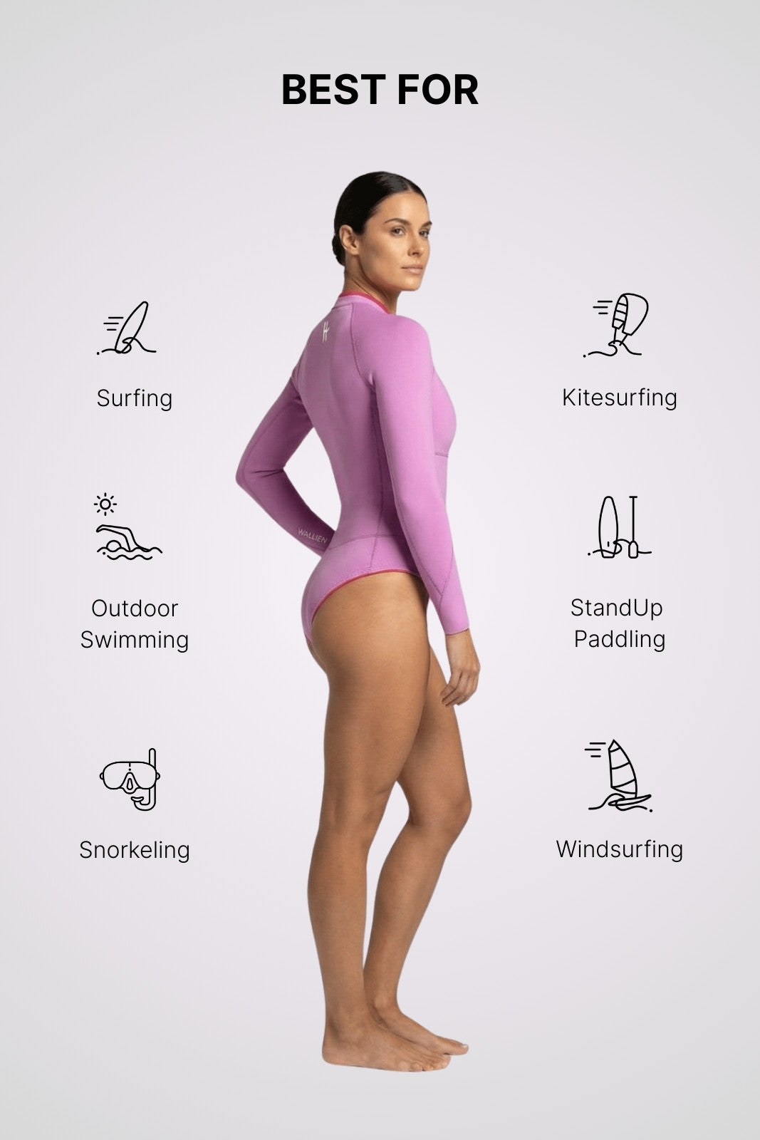 Horizonia Yulex® Springsuit Wetsuit ― Pink
