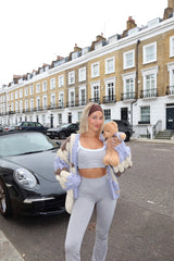 Flared Pilates Leggings and Sports Bra