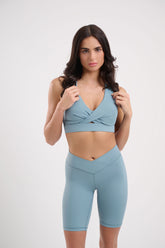 Iris Wrap Bra Sky Blue