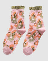 Garden Party Sock - Peach