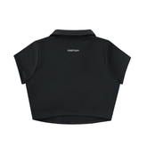Performance Crop Polo Top