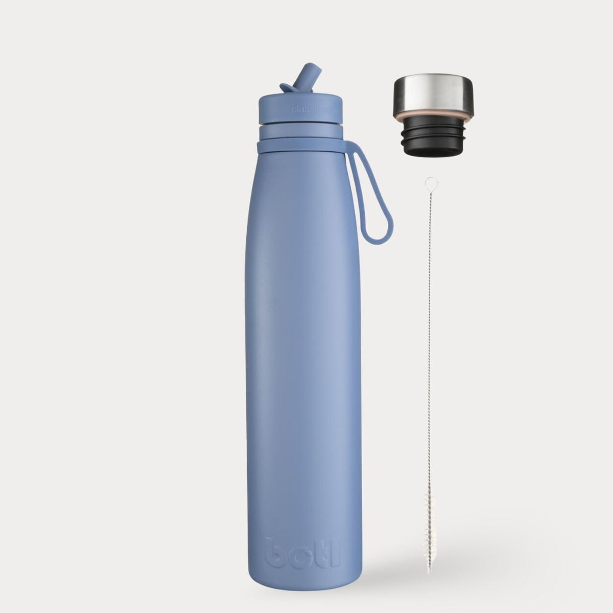 800ml Insulated Stainless Steel Bottle With Straw Cap, Spare Cap and Brush | BOTL | Swipe Right