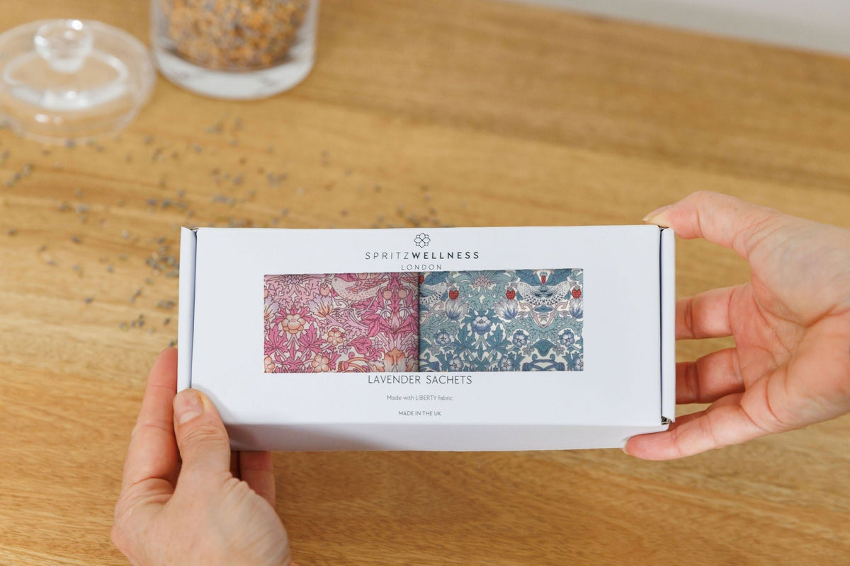 Lavender Sachets - Strawberry Thief Spring & Light Pink
