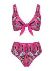 Nebula Shell Bikini Top Fuchsia