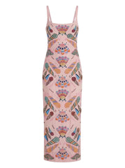Marine Mosaic Maxi Dress