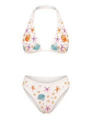 Scarlett Hand Embroidered Luxe Bikini Bottom