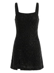 Sofia Hand Beaded Party Dress Black