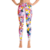 High Waist Night Yoga in Pink Blooms