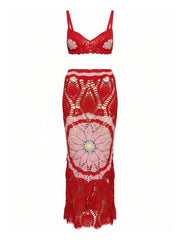 Red Bella Crochet Top