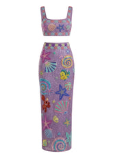 Disney | Oceanus Andrina Shell Purple Co-Ord Skirt Only