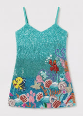 Oceanus | Disney Kids Neptune Dress in Blue