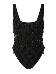 Calliope Crystal One Piece Swimsuit Black