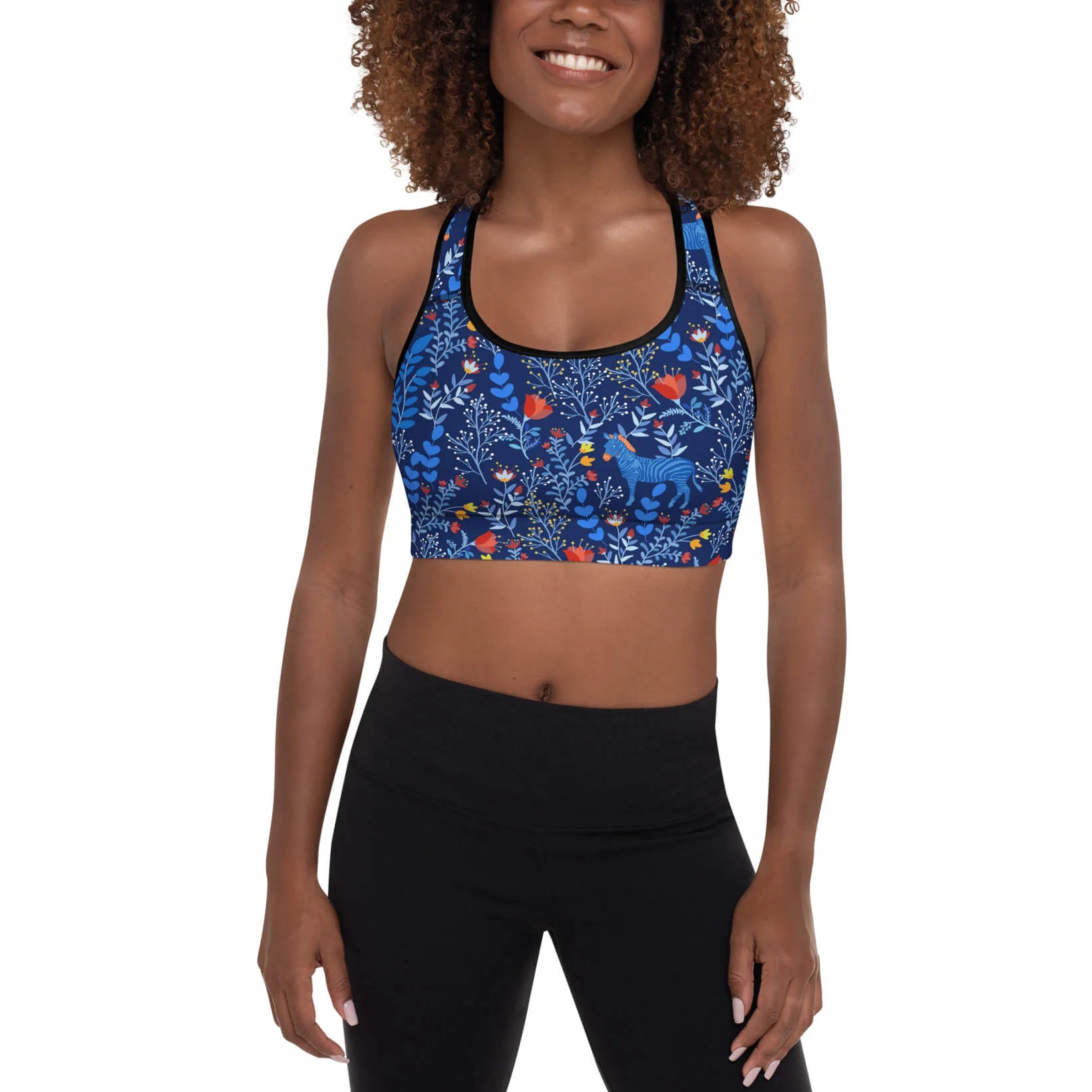 Sports Bra in Zebra