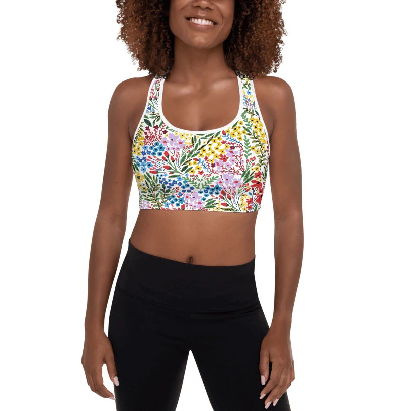 Sports Bra in Blooms