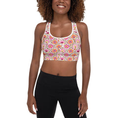 Sports Bra in Land of Flowers