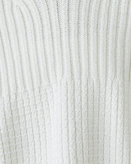 Delčia: Off-White Cotton Sweater & Shorts Set