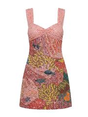 Sekushi Coral Dreamscape Dress