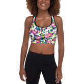 Sports Bra in Pink Garden