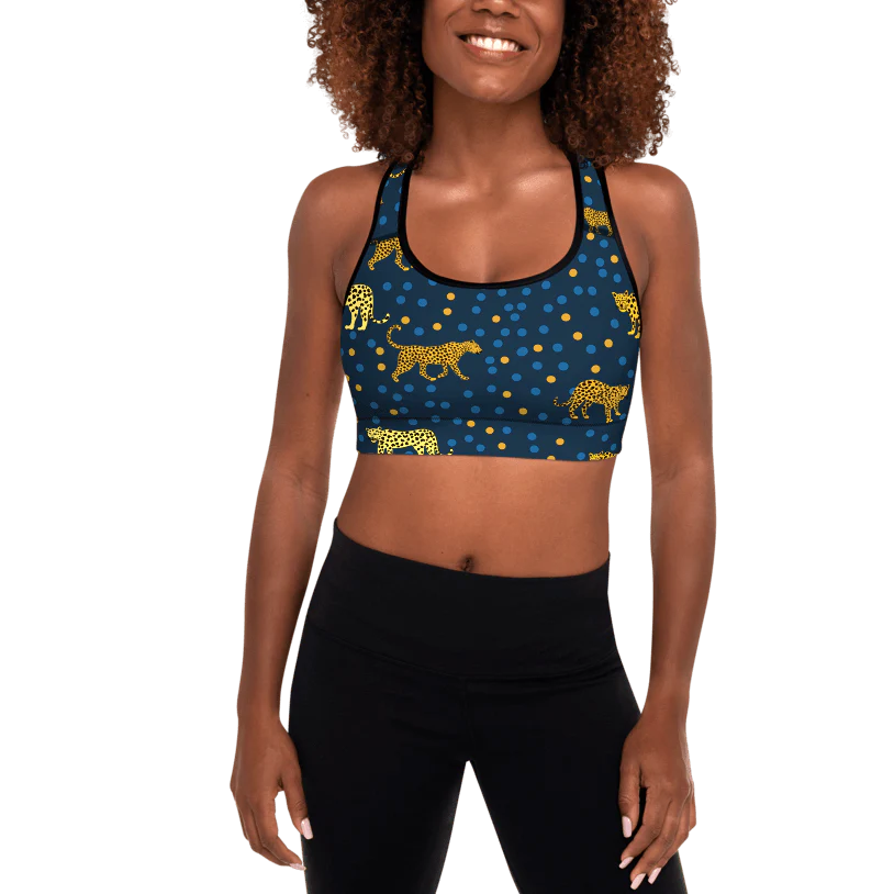 Sports Bra in Leopards Land