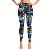 High Waist Yoga Leggings in Night Zoo