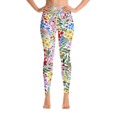 High Waist Yoga Leggings in Blooms