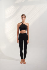 AirRise Mesh Convertible Neck Sports Bra - Black
