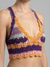 Crochet Purple Crop Top