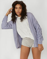 Tom: Lilly Blue Cotton Cardigan