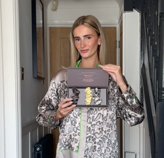 Large Silk Scrunchie Set Brown/PannaCotta/Animal