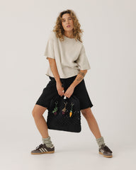 Aistis: Stone Grey Cotton T-Shirt