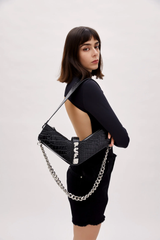 Boomerang Shoulder Bag - Black