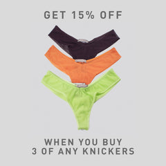 I.D. Line Fine Mesh V-Thong Green