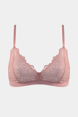 Born in Ukraine Image Lace Bralette Pink