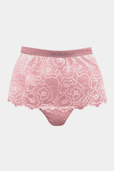 Born in Ukraine High Waist Lace Briefs Pink