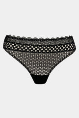 Sci-Fi Lace Thong Black