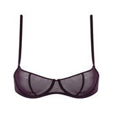 I.D. Line Underwired Fine Mesh Balcony Bra Brown