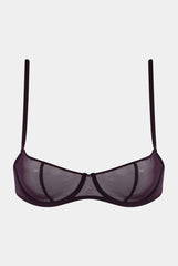 I.D. Line Underwired Fine Mesh Balcony Bra Brown