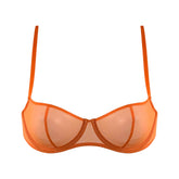 I.D. Line Underwired Fine Mesh Balcony Bra Orange