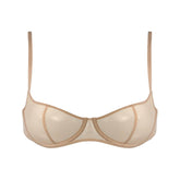 I.D. Line Underwired Fine Mesh Balcony Bra Nude
