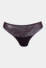 I.D. Line Fine Mesh Bikini Brown