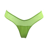 I.D. Line Fine Mesh V-Thong Green