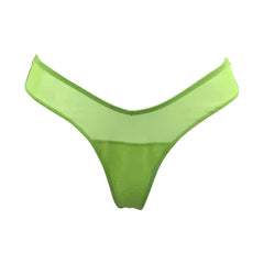 I.D. Line Fine Mesh V-Thong Green