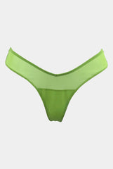 I.D. Line Fine Mesh V-Thong Green