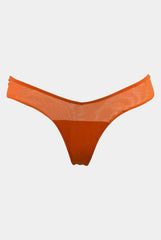 I.D. Line Fine Mesh V-Thong Orange
