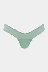 I.D. Line Fine Mesh V-Thong Mint Cream