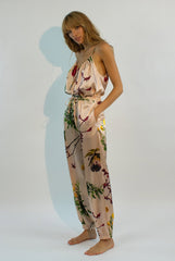 FLYING FLOWER Silk Pyjama Pants
