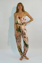 FLYING FLOWER Silk Camisole