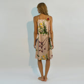 FLYING FLOWER Silk Chemise