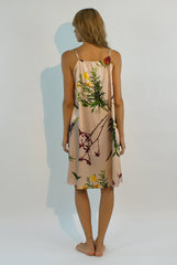 FLYING FLOWER Silk Chemise