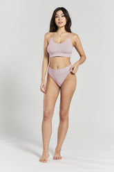 Acacia Seamless Stretch-Bamboo Bralette - Blossom Lilac